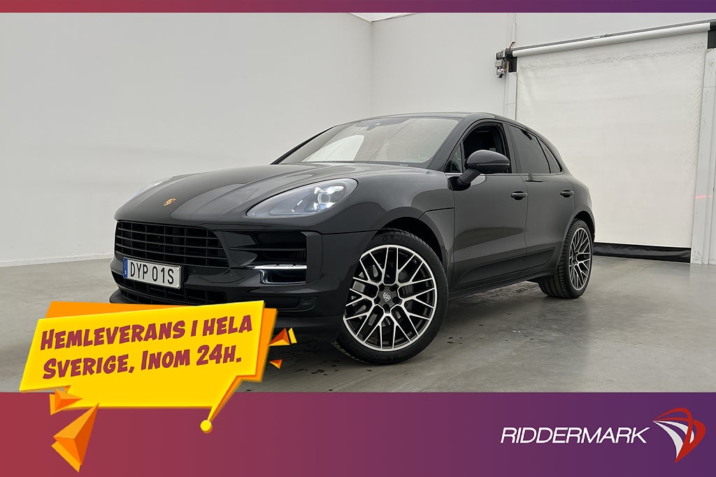 Porsche Macan S 354hk Luftfjädring Pano BOSE Kamera 14-Vägs