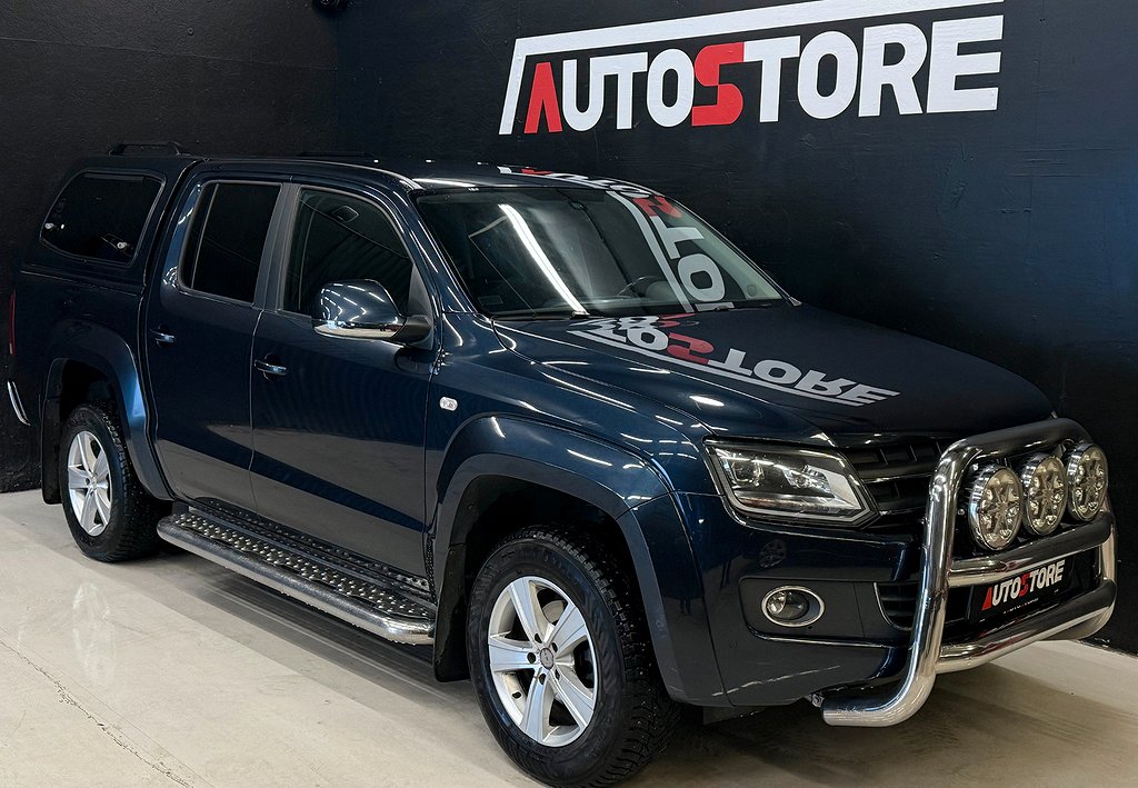 Volkswagen Amarok 2.0 TDI 4M *MOMS* Kåpa Värm B-kam 1-ägare Navi Euro 5