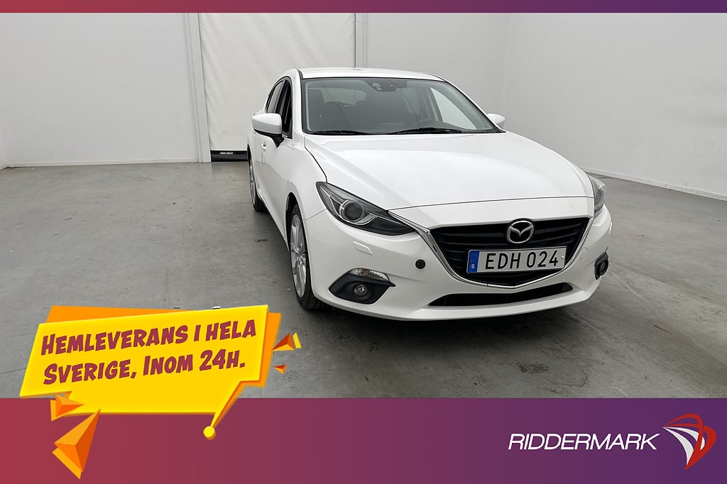 Mazda 3 Sport 120hk M&K-Värmare Navi P-Sensorer Farthållare