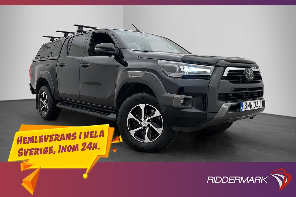 Toyota Hilux 2.8 Invincible 4WD M/K-Värm JBL Släde Kåpa Moms