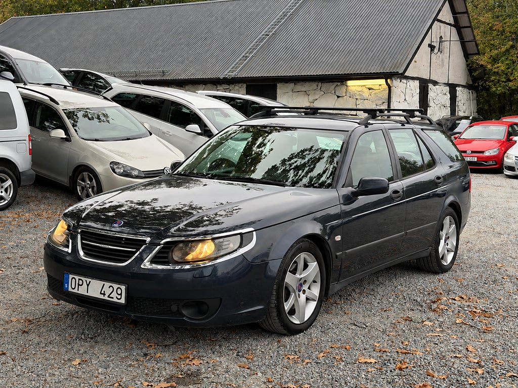 Saab 9-5 SportCombi 2.3t BioPower Automat, Drag, Steg 1, Linear