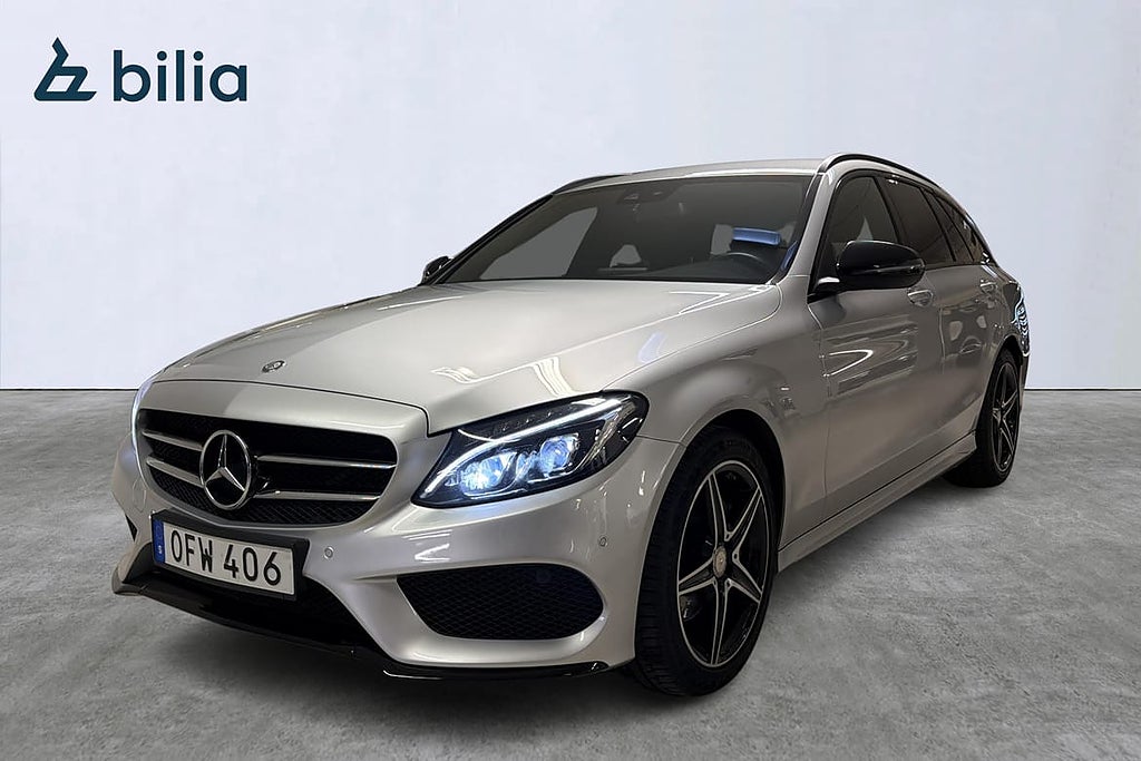 Mercedes-Benz C 220 d 4M Kombi Nyservad/AMG/Värmare/Drag/...