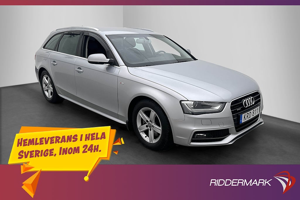 Audi A4 2.0 TDI 190hk Sport Plus Värmare Drag Farthållare