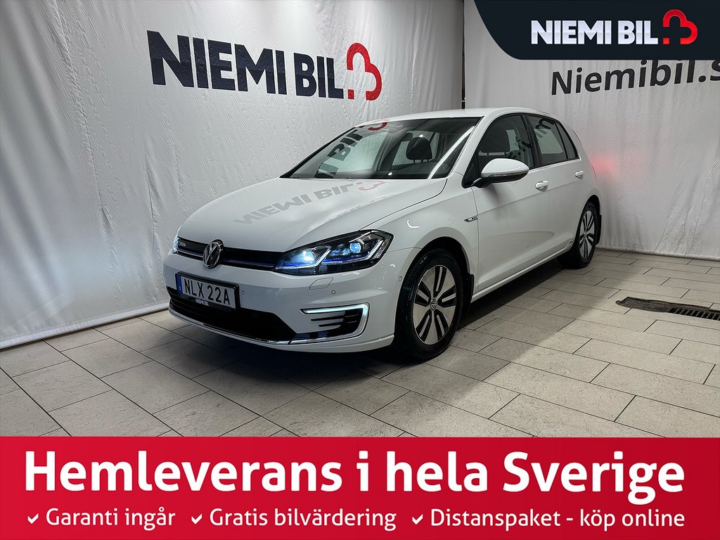 Volkswagen E-Golf Kamera Parkeringssens Navi Värmare S&V-däck