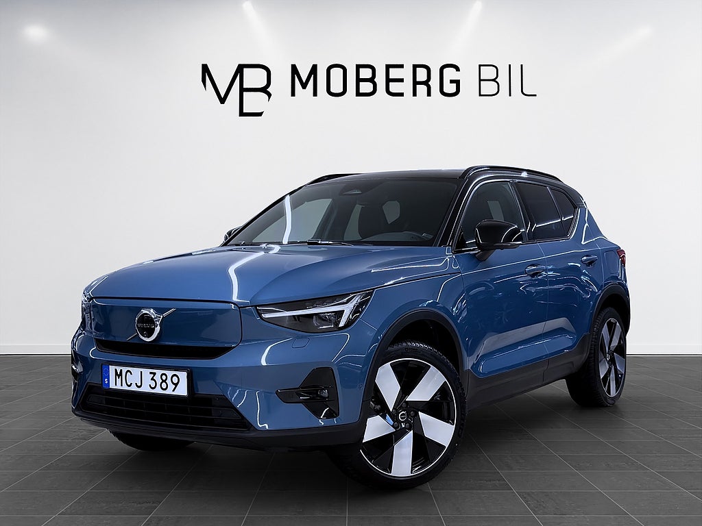 Volvo XC40 Recharge Twin 408hk Ultimate H/K 360 Navi Läder