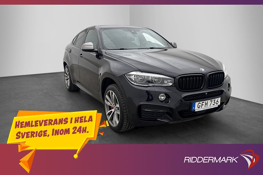 BMW X6 M50d 381hk Innovation M Sport Pano D-Värm H/K Drag