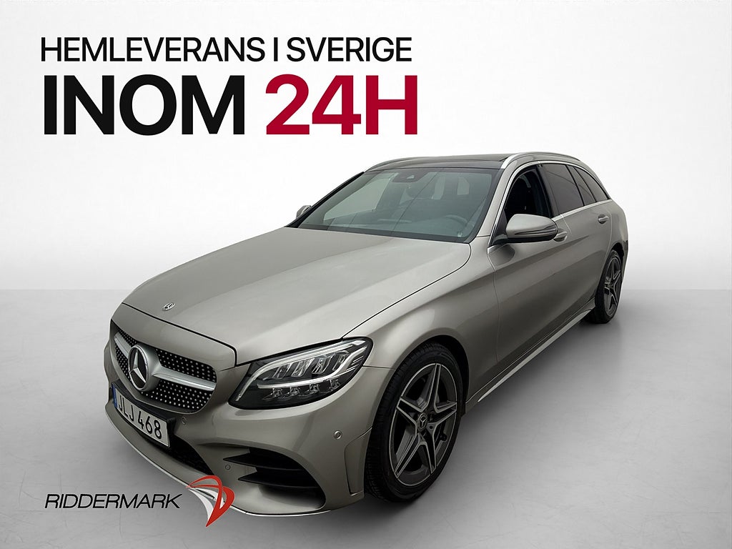 Mercedes-Benz C200 T 184hk AMG Line Panorama Kamera Drag GPS