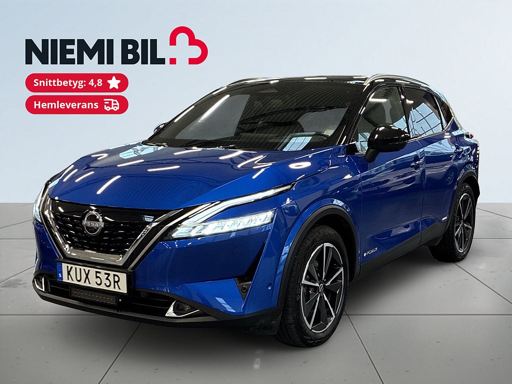 Nissan Qashqai e-POWER S&V360Kamera/AdaptivF/Cockpit/Carplay/Ljusramp