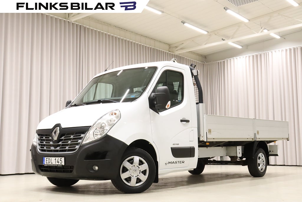 Renault master dCi 145HK L4|Långflak|Värmare|1588Mil|Momsbil