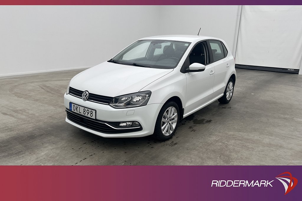 Volkswagen Polo TSI 90hk Bluetooth 0,47l/mil Låg-Årsskatt