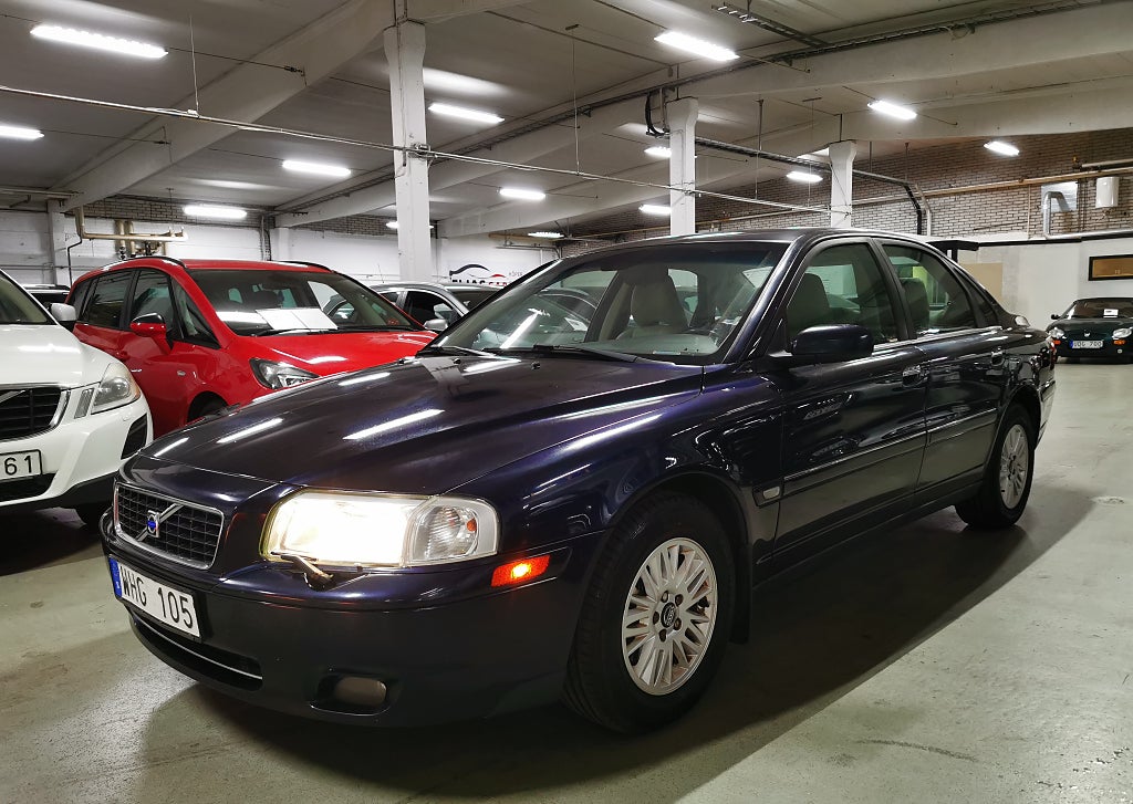 Volvo S80 2.4i Graphite Euro 4& Kamremsbyt& Nybesiktad&Dragkrok