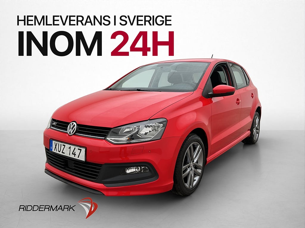 Volkswagen Polo 1.2 TSI 90hk R-Line P-Sensorer Farthållare