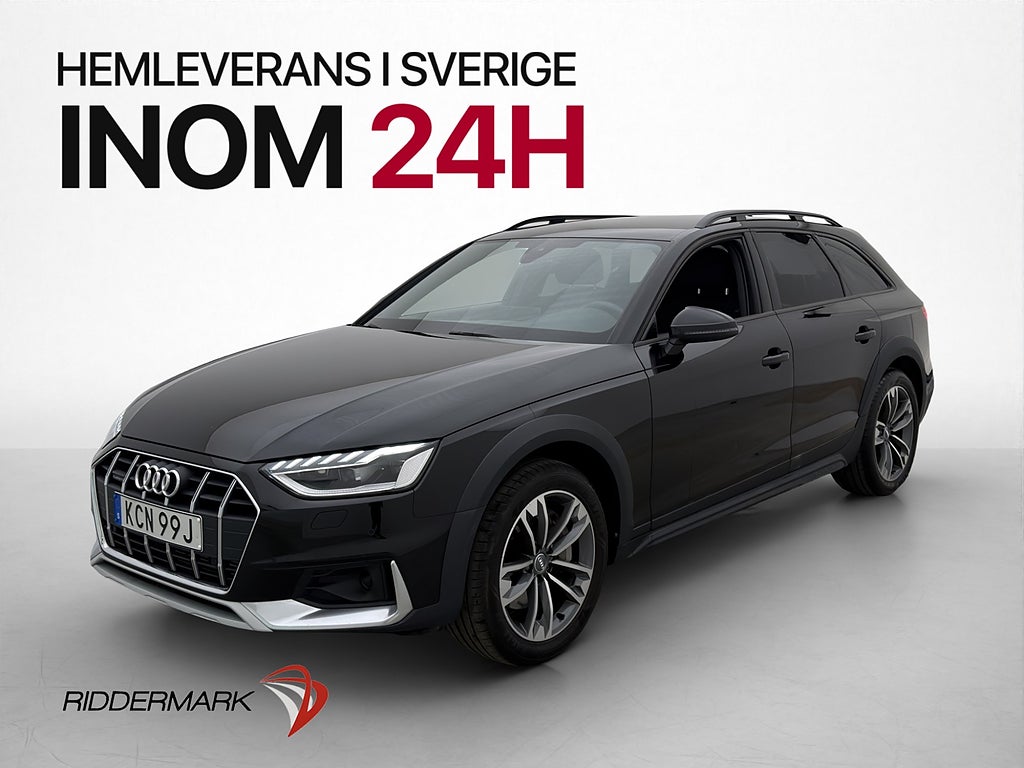 Audi A4 Allroad 45 TFSI 245hk Q Cockpit Sensorer Drag Navi