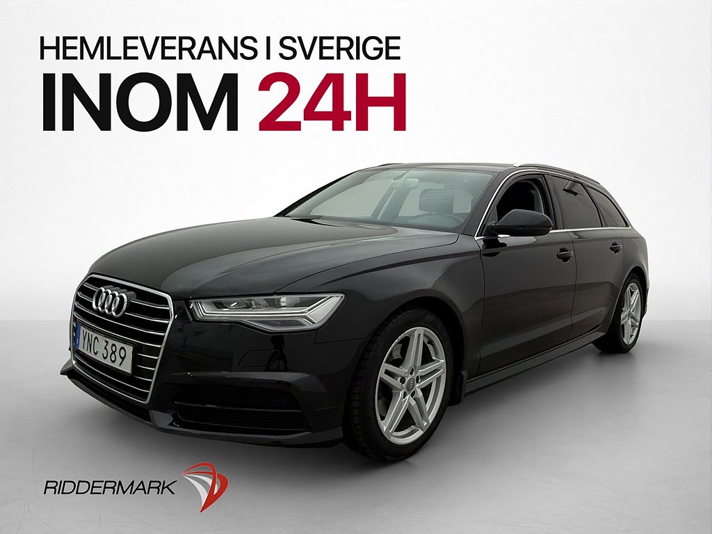 Audi A6 2.0 TDI 190hk S-Line Navi Matrix D-Värm Drag