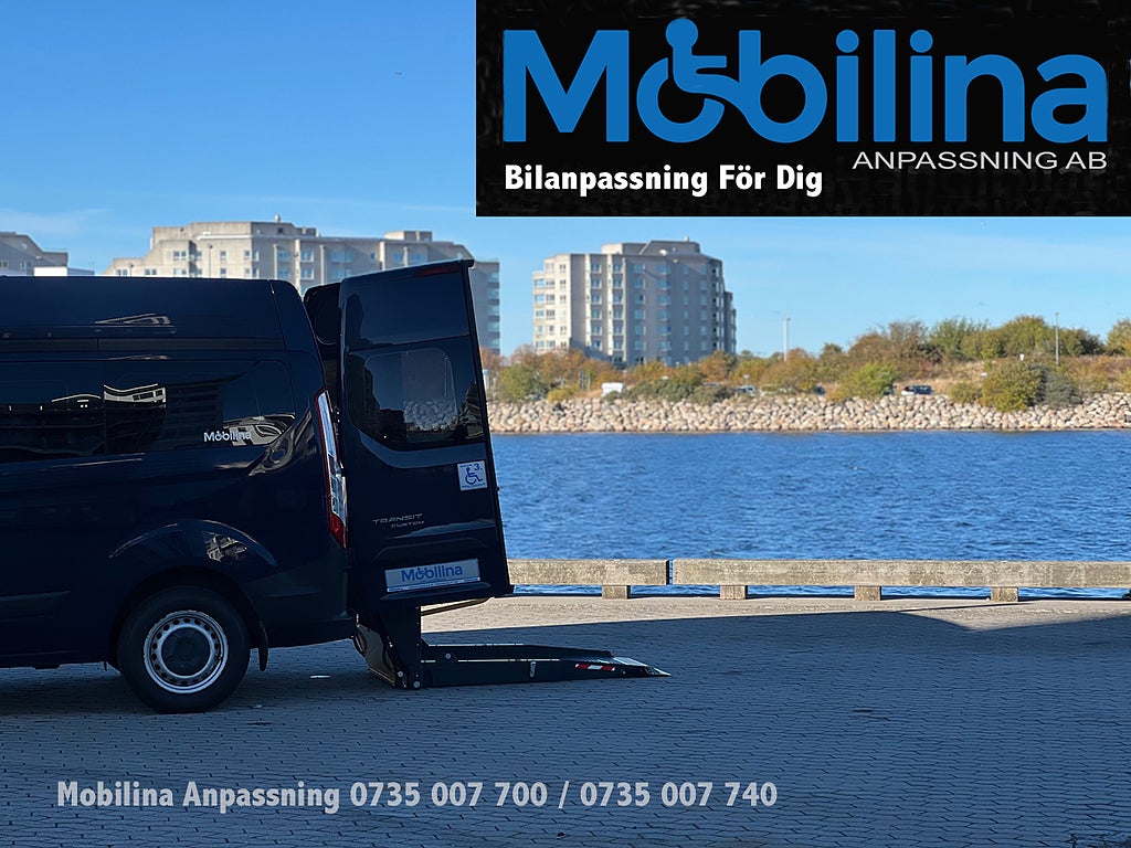 Ford Transit Custom Handikappanpassad Rullstolsbil