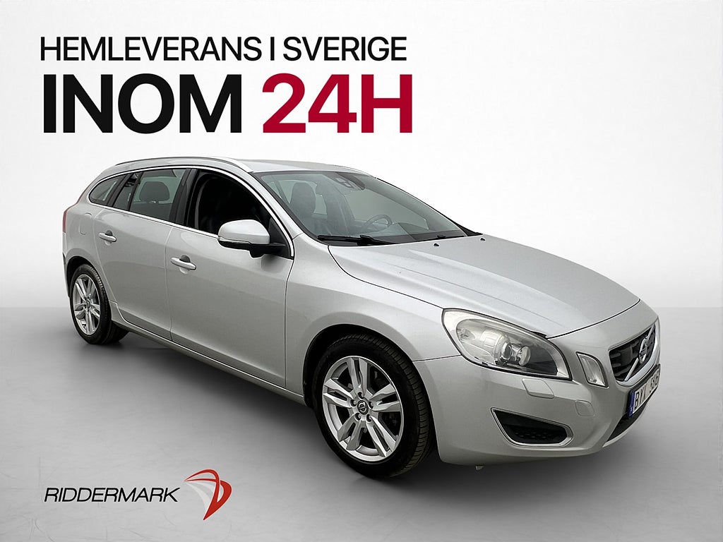 Volvo V60 D5 205hk Summum Värmare Skinn Elstol Dragkrok