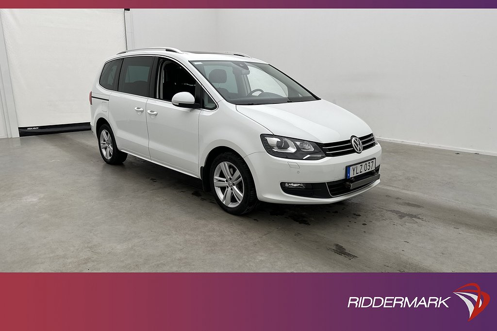 Volkswagen Sharan 2.0 TDI Premium Pano Värm El-dörr Sensorer