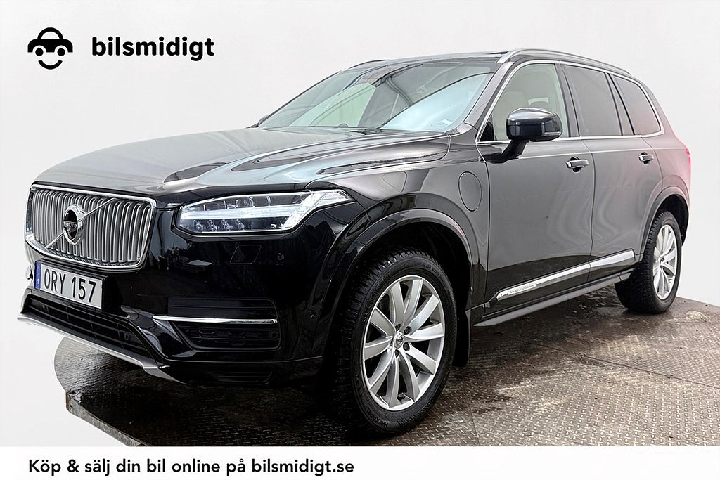 Volvo XC90 T8 TwEn Inscription 7sits Drag Orrefors Läder HUD BLIS 407hk