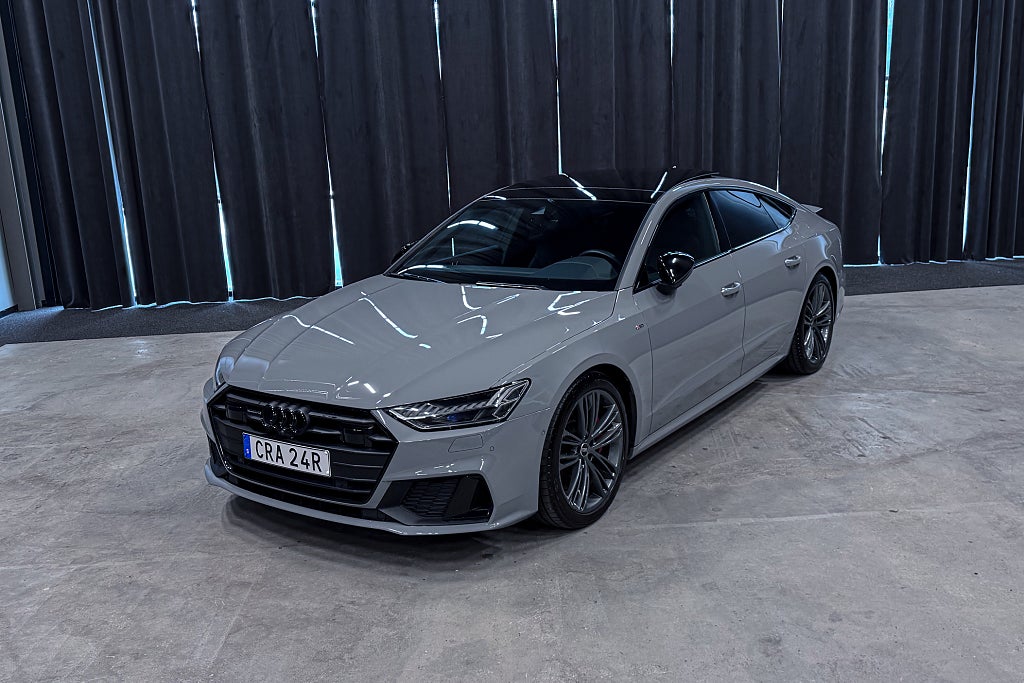 Audi A7 55 TFSI e Q|Pano|360|B&O|Läder|Drag