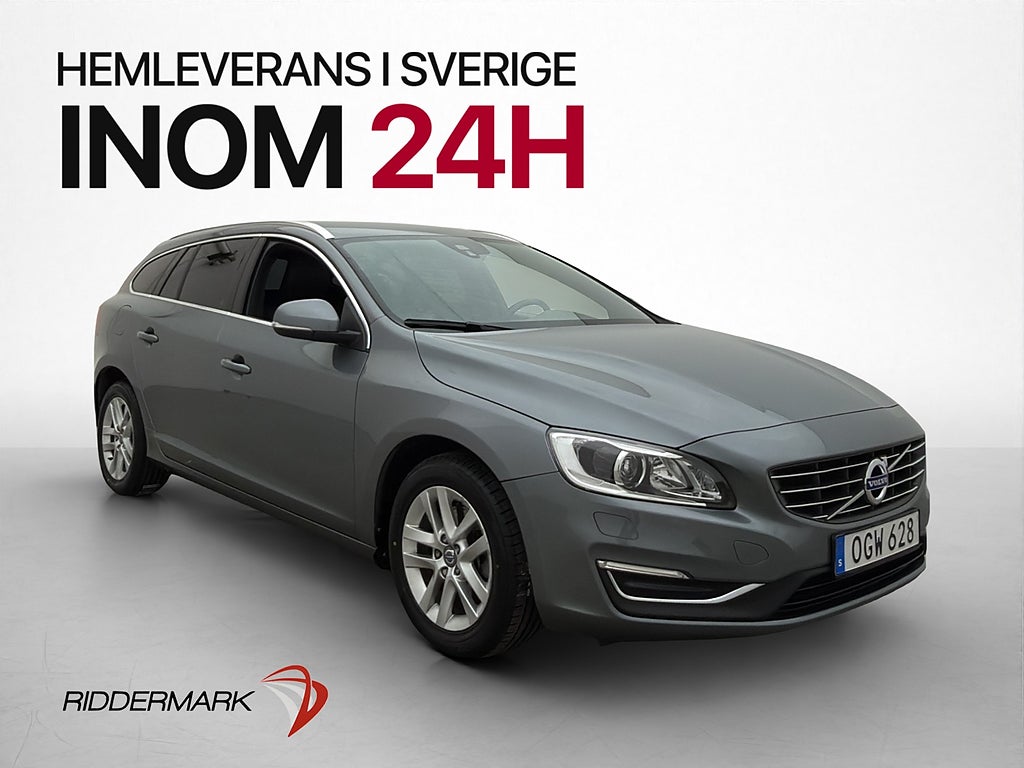 Volvo V60 D4 190hk Summum Skinn Kamera Värmare VoC Elstol