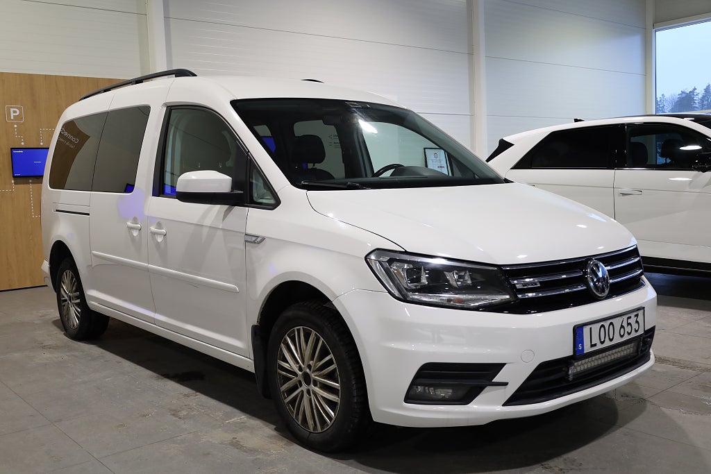 Volkswagen Caddy Maxi Life 2,0 TDI 4M Comfortline AUT Drag Värmare 2020
