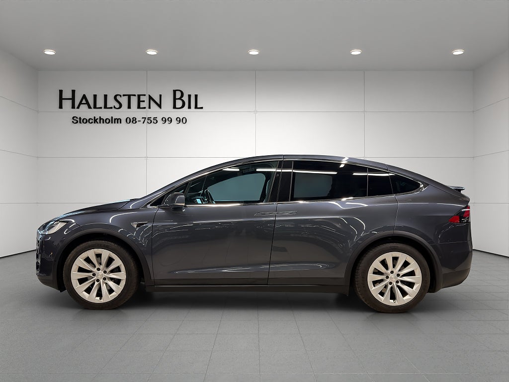 Tesla Model X 75D AWD 6-sits Uppgraderad Autopilot Kamera AdaptivFart