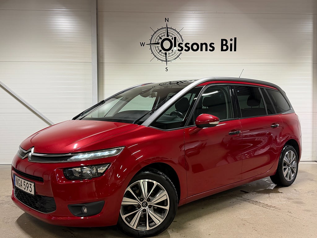 Citroën Grand C4 Picasso 1.6 BlueHDi 7-sits Aut Drag Keyless B-kam M&K Värmare