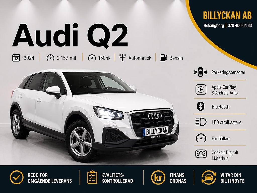 Audi Q2 35 TFSI S Tronic Proline Cockpit CarPlay PDC 150hk