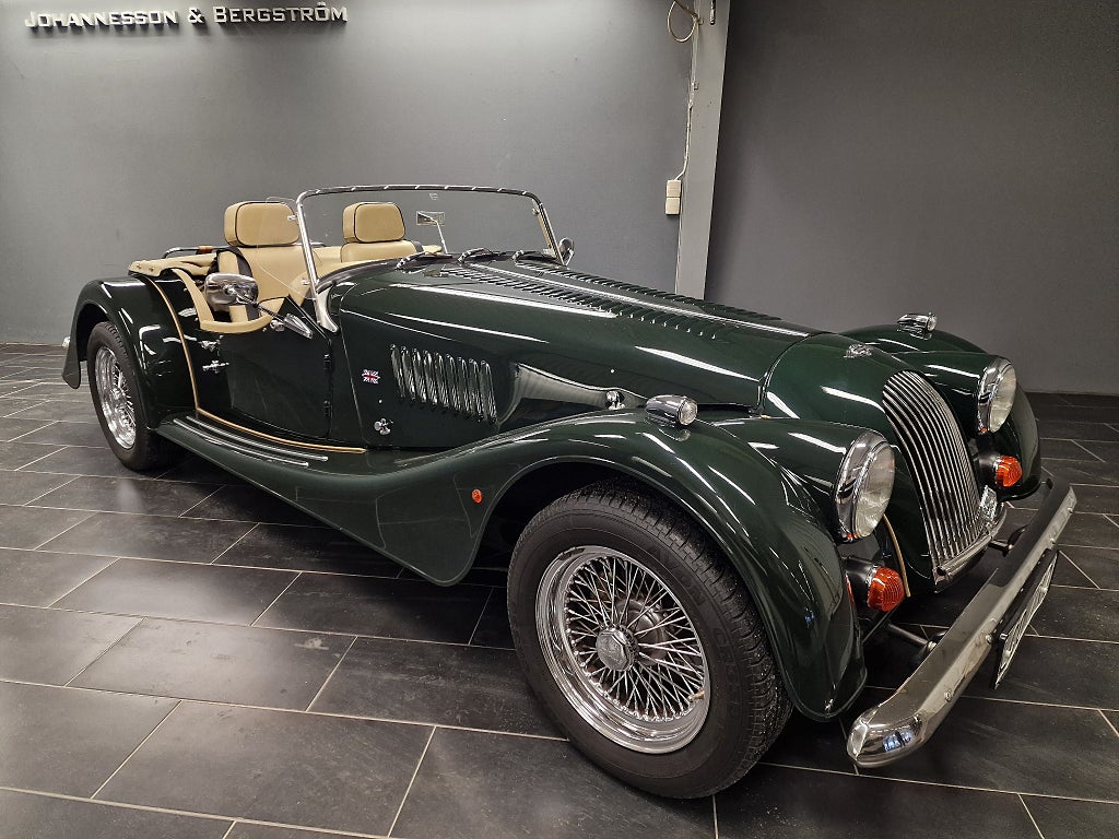 Morgan Plus 4 2-sits 2.0 / 1 ägare / Lågmil / Vänsterstyrd