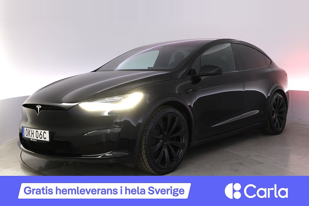 Tesla Model X Plaid 6-sits Autopilot Pano Drag 4.99%