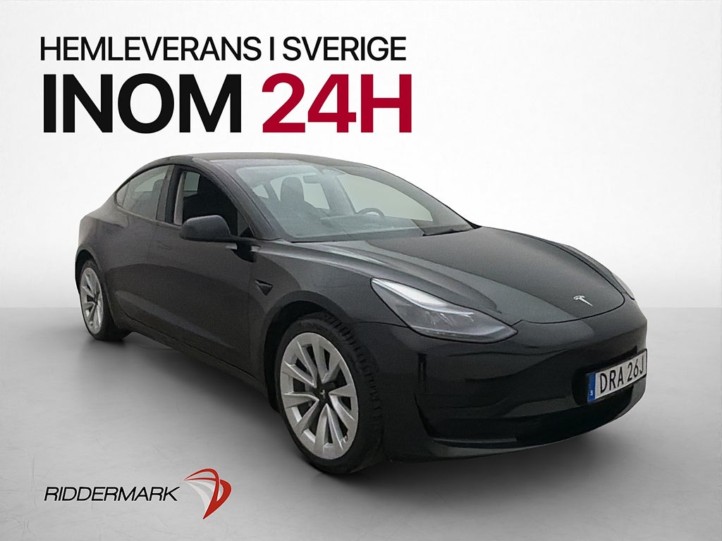 Tesla Model 3 283hk RWD Autopilot Pano Skinn Svensksåld
