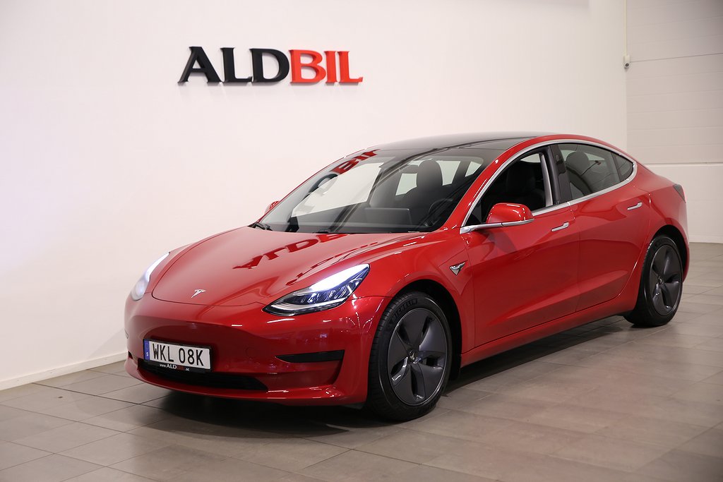 Tesla Model 3 Standard Range Plus 258hk RWD / Drag / Läder / Pano / Nav