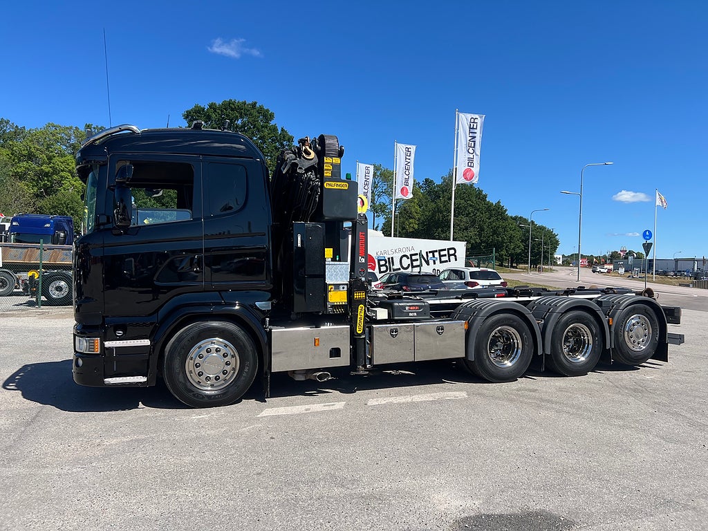 Scania R490 8x4*4 Tridem Kranväxlare, Palfinger 27002 Kran