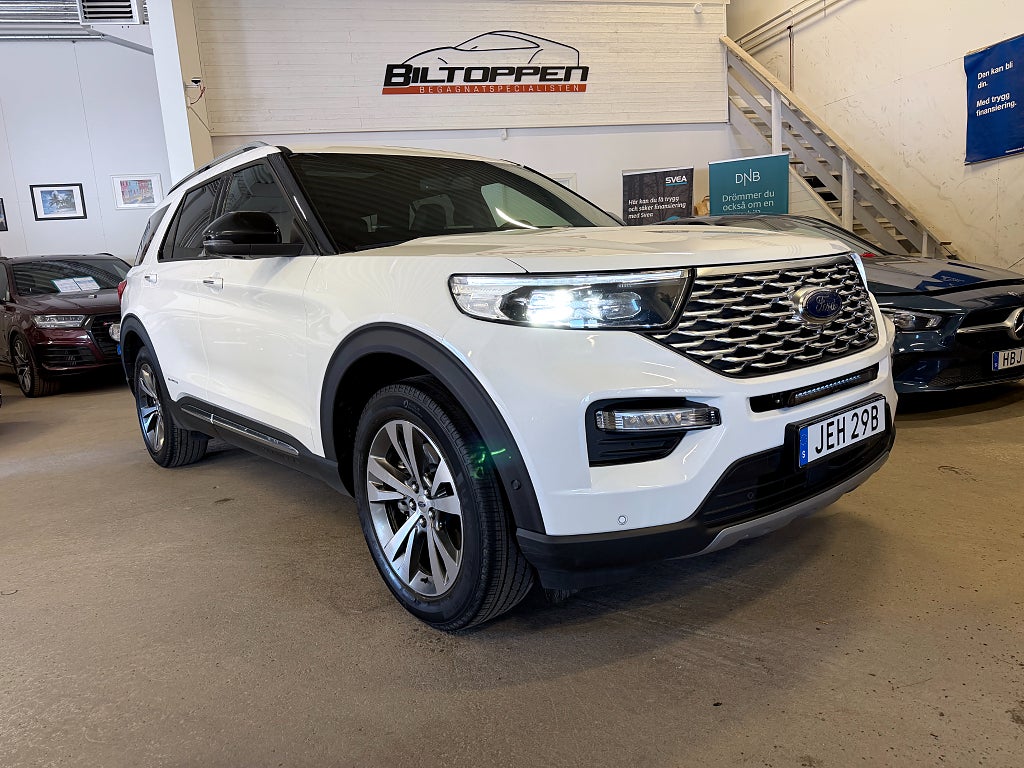 Ford Explorer Plug-In Hybrid 457hk Platinum B&O / 7-sits / Leasebar
