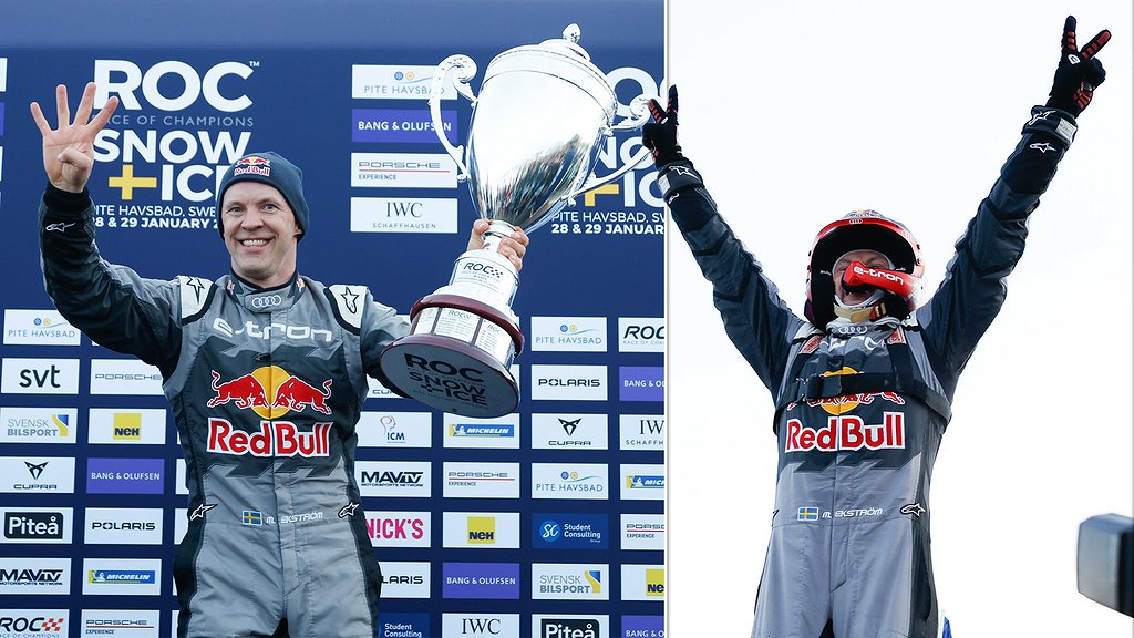 Mattias Ekström, vinnare av Race of champions.