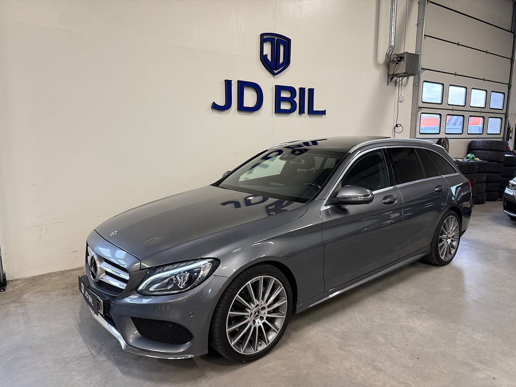 Mercedes-Benz C 220 T d 4M 9G-Tronic AMG Line Pano Drag Burmester 170hk