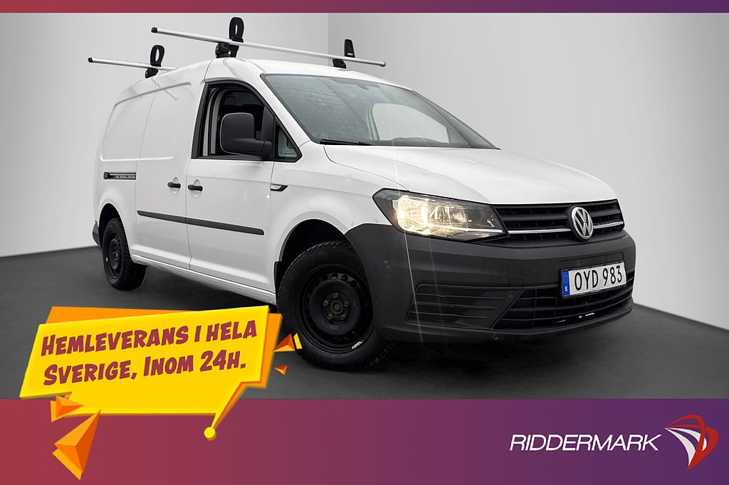 Volkswagen Caddy Maxi 2.0TDI Värmare Drag PDC Takräcke Moms