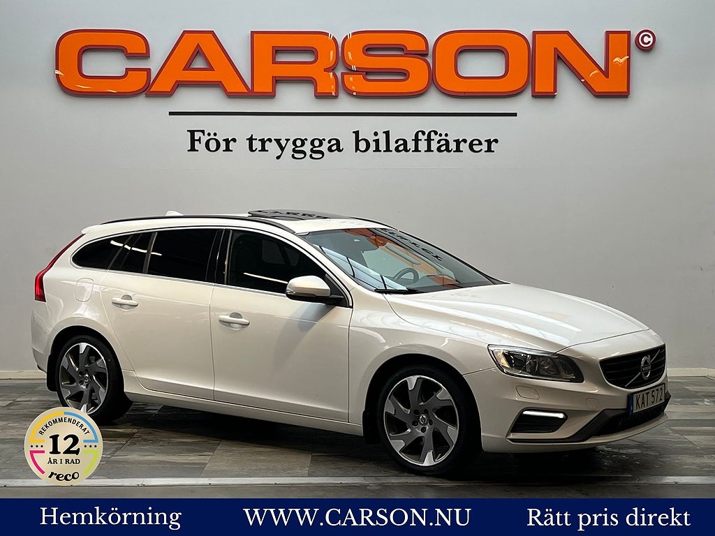Volvo V60 D4 AWD R-Design Värmare Glastaklucka Drag Kamrem bytt!
