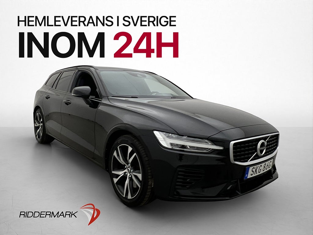 Volvo V60 T8 AWD R-Design Pano Läder Värmare Orrefors Drag
