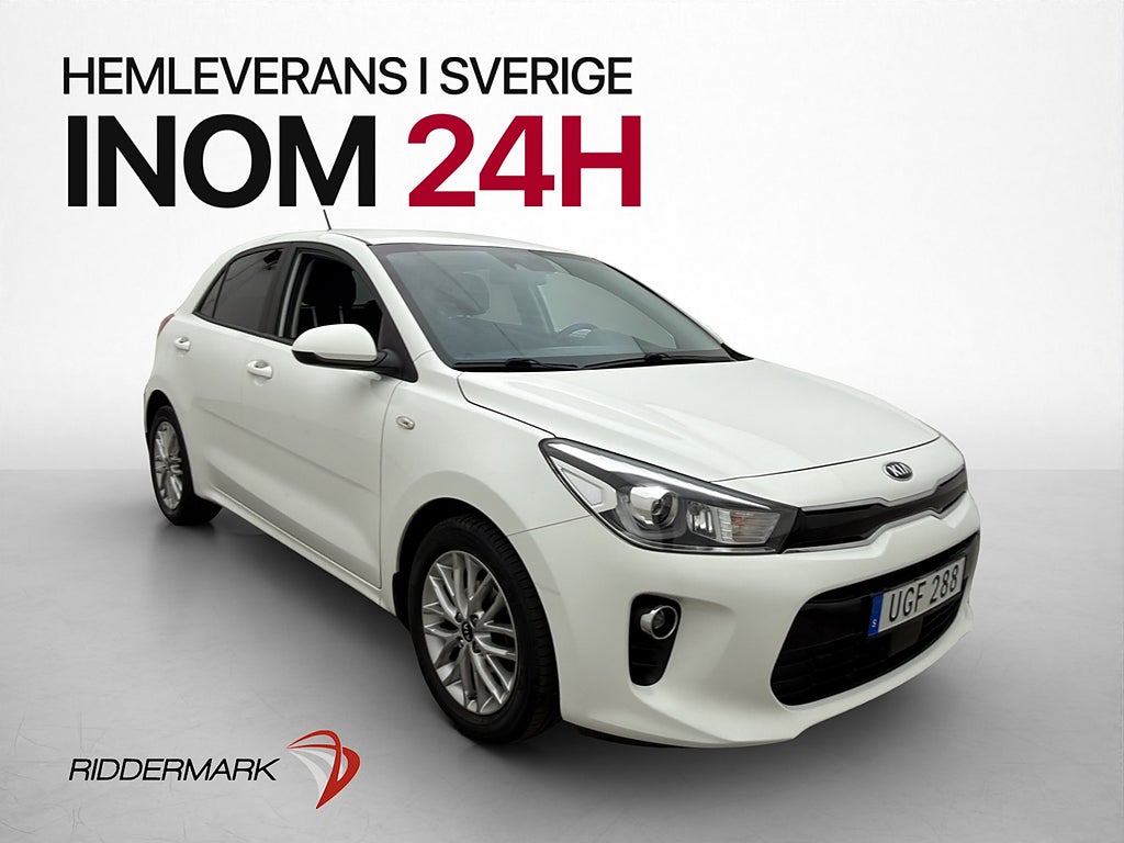 Kia Rio 1.2 84hk GLS Kamera Rattvärme CarPlay 0,56l/mil