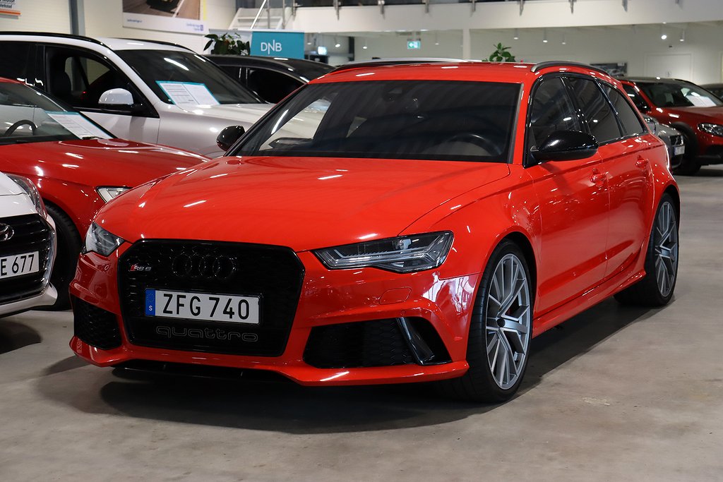 Audi RS6  Performance 4.0 TFSI V8 605HK Quattro Aut SV-Såld