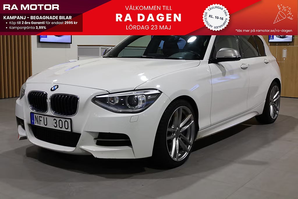 BMW M135i AUT M-Sport 320hk H&K Läder Blåtand Nyservad 2013