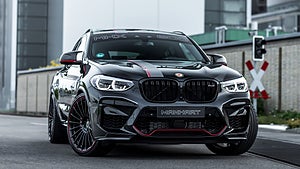 Manhart MHX4 600 har trimmats så att den levererar 125 fler hästkrafter än standardversionen av BMW X4 Competition. Foto: Manhart