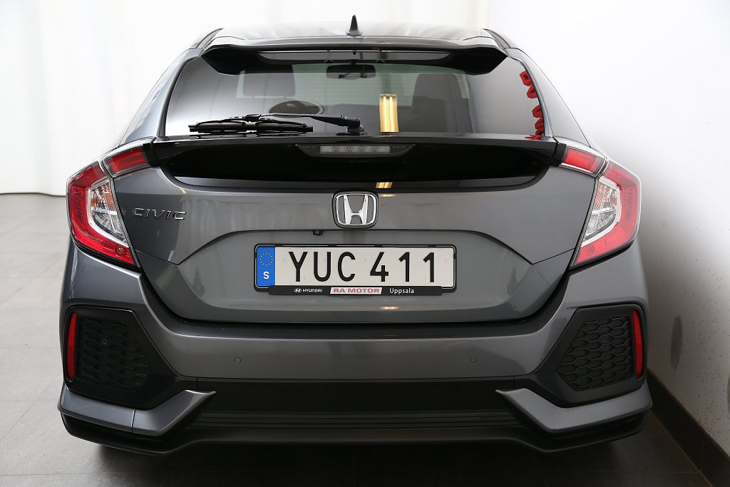 Honda Civic 1,5 i-VTEC Turbo 182hk Prestige Aut Glastak Skinn Motorv 2017