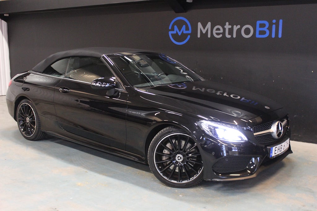 Mercedes-Benz C 200 Cabriolet 9G-Tron AMG Navi/Läder Euro 6