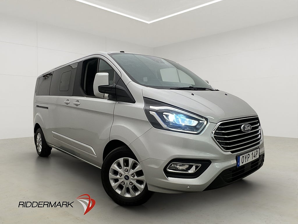 Ford Tourneo Custom Lång 170hk Värm Drag CARPLAY B-Kamera