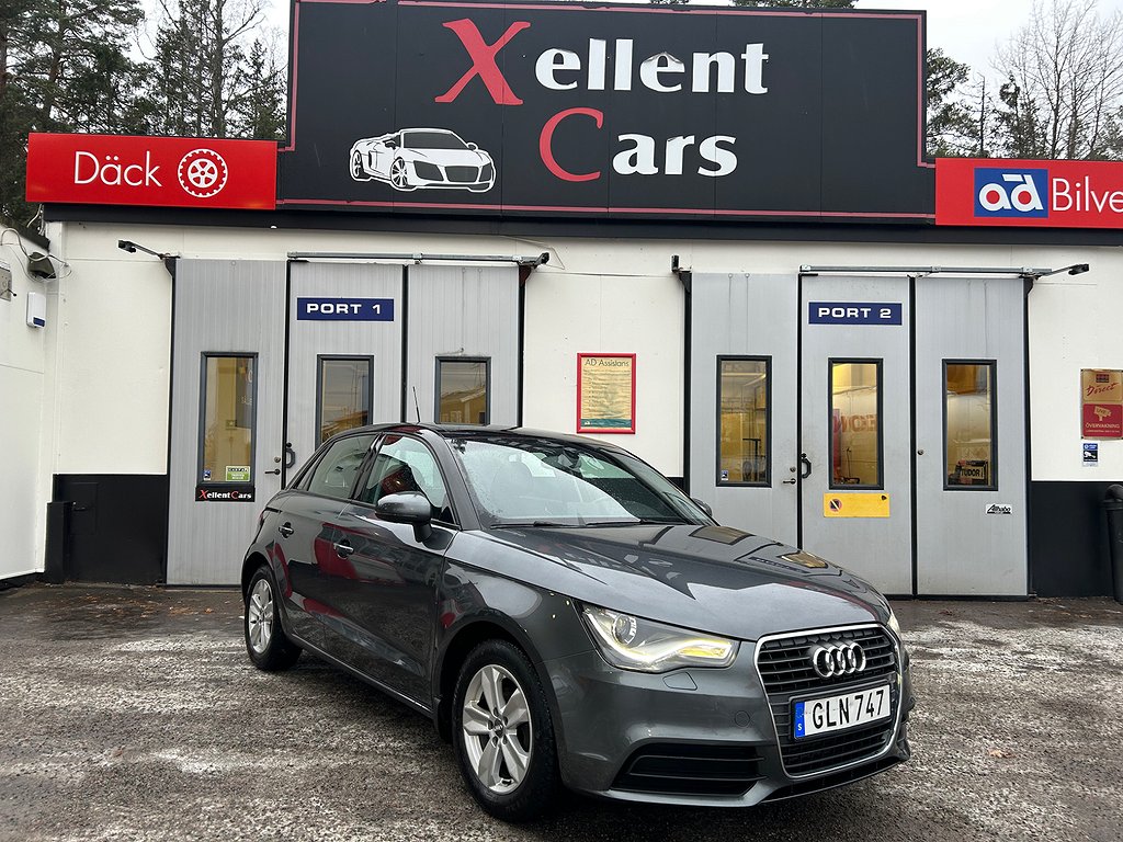 Audi A1 Sportback 1.6 TDI 90hk Taklucka | K-värmare | Nyservad