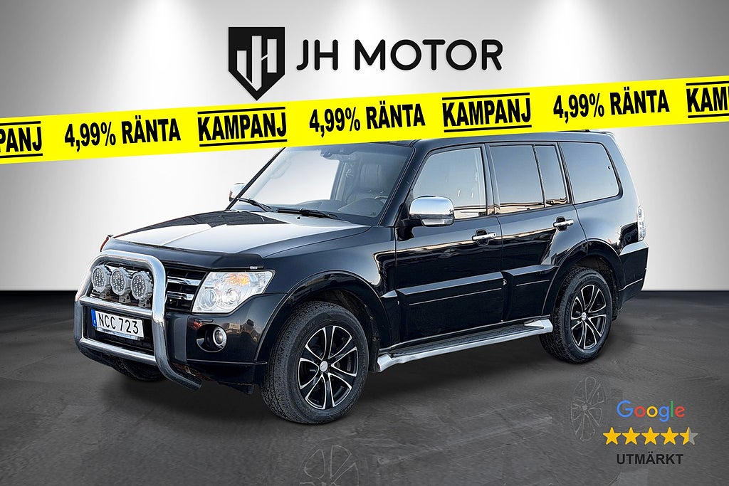 Mitsubishi Pajero 3.2 Di-D 200hk 4WD 7-sits / Drag 3500kg / SoV / MoK