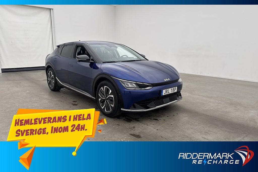 Kia EV6 77.4 kWh 228hk PLUS 360° Skinn CarPlay Rattvärm MOMS
