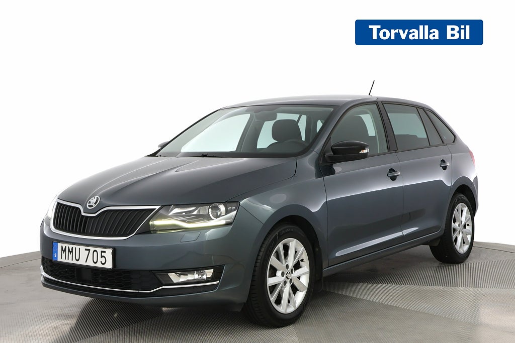 Skoda Rapid Spaceback 1.0 TSI 110HK Backkamera CarPlay Farthållare